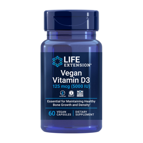 Vegan Vitamin D3, 60 Vegetarian Capsules