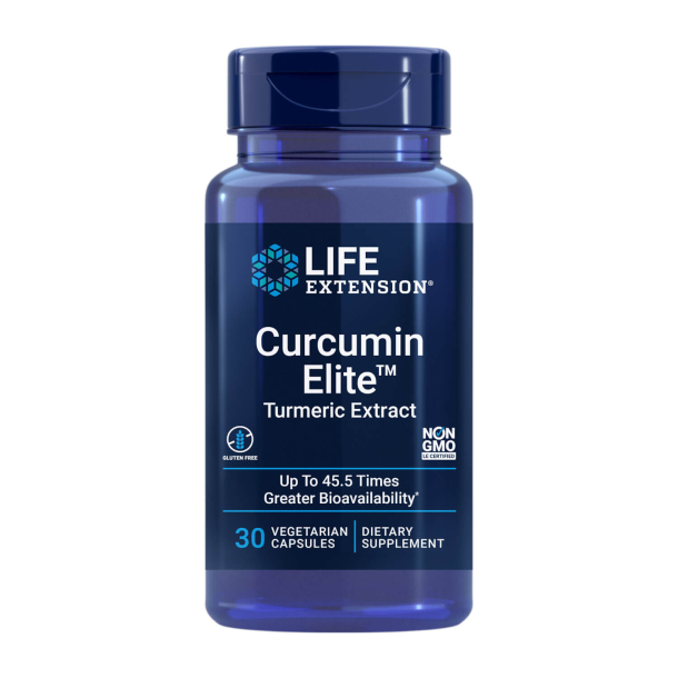 Curcumin Elite™ Gurkemejeekstrakt | 30 vegetariske kapsler | Fremmer Led- og Organsundhed