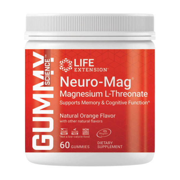 Neuro-Mag Magnesium | 60 stk. | Fremme hukommelse, genkaldelse og erkendelse med velsmagende gummier
