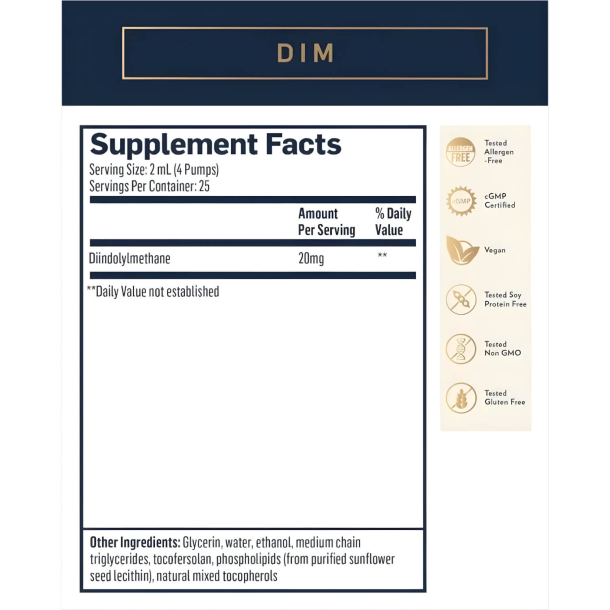 Nanoemulgeret DIM | 50 ml | Liposomer