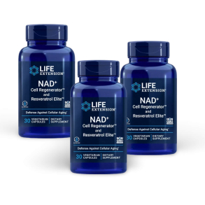 NAD+ Cell Regenerator + Resveratrol Elite | 300 mg | 3 x 30 vegetariske kapsler