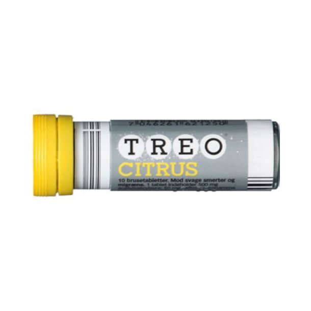 TREO Citrus - 10 stk Brusetabletter - 500+50 mg