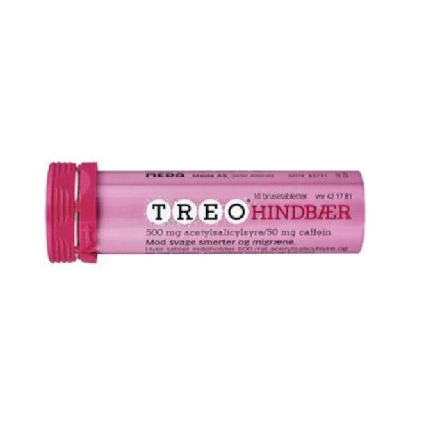 TREO Hindbr - 10 stk Brusetabletter - 500+50 mg