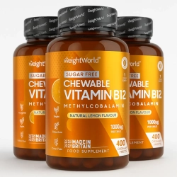 B12-vitamin Tyggetabletter | 3 x 400 stk | Citronsmag
