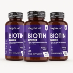 Biotin B7-vitamin | 3 x 365 tabletter | Vitaminer