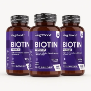 Biotin B7-vitamin | 3 x 365 tabletter | Vitaminer