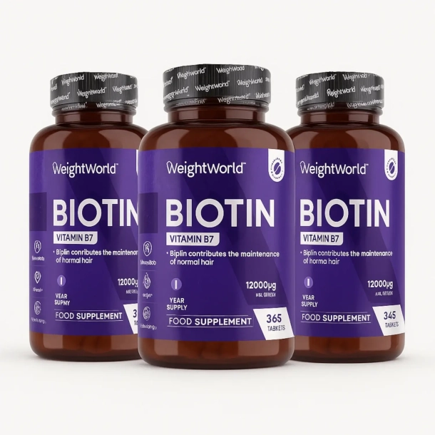 Biotyna z witamin&#261; B7 | 3 x 365 tabletek | Witaminy na w&#322;osy