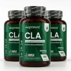 CLA Omega-6 til fedtforbrnding | 3 x 180 kapsler | Mod for hje kolesteroltal