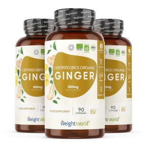 Kapsułki imbirowe | 3 x 90 sztuk | Suplementy diety na trawienie i serce