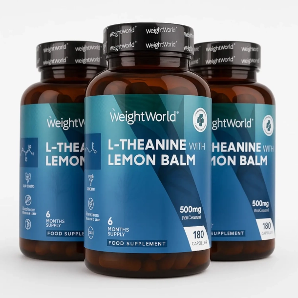 L-theanin &amp; Citronmelisse | Kosttilskud | 3 x 180 kapsler
