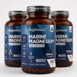 Marine Magnesium + B6-vitamin | 3 x 180 stk | 360 mg