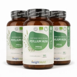 kologiske Loppefrskaller | Kapsler 3 x 180 stk | Kostfibre til fordjelsen