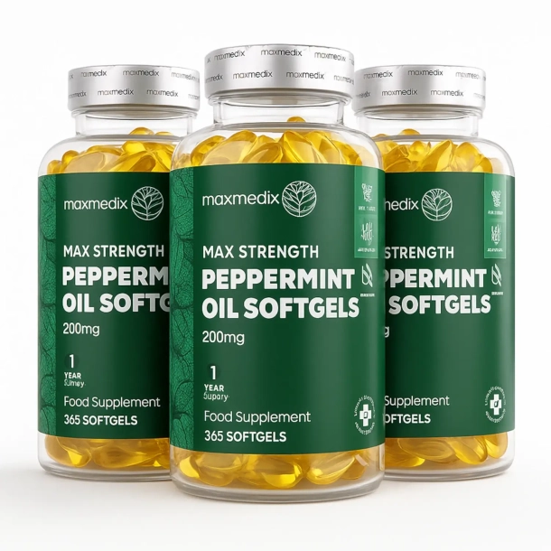 Pebermynteolie | 3 x 365 stk | Tilskud mod drlig nde