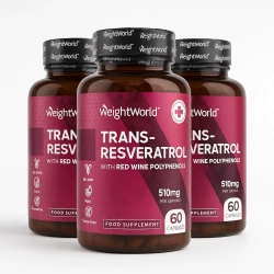 Resweratrol z ekstraktem z czerwonego wina | 60 kapsu&#322;ek | Superfood przeciwdzia&#322;aj&#261;cy starzeniu si&#281;