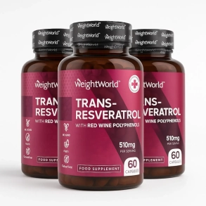 Resweratrol z ekstraktem z czerwonego wina | 60 kapsułek | Superfood przeciwdziałający starzeniu się