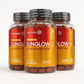 Sunglow Solbrun | 3 x 120 stk | Melanin tabletter med Betacaroten