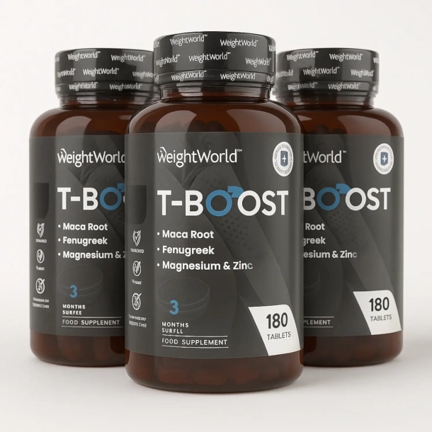 WeightWorld T-Boost | 3 x 180 kapsler | Tilskud til at booste testosteron