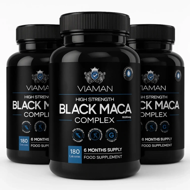 Viaman Black Maca Complex | 3 x 180 stk hjpotente kapsler