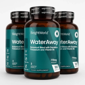 Water Away | 3 x 180 kapsler | Naturligt vanddrivende kosttilskud