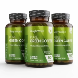 Grn Kaffe | 3 x 90 kapsler | Koffeinpiller til stofskifte og energi