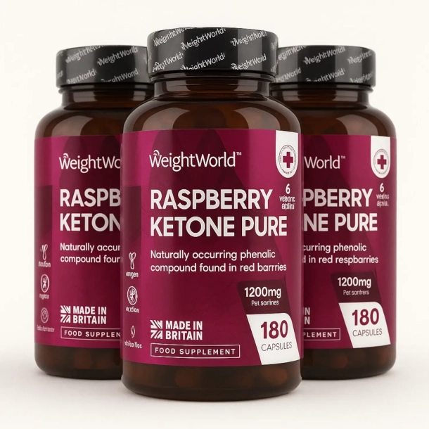 Czyste ketony malinowe | 3 x 180 kapsu&#322;ek | Na metabolizm i spalanie t&#322;uszczu