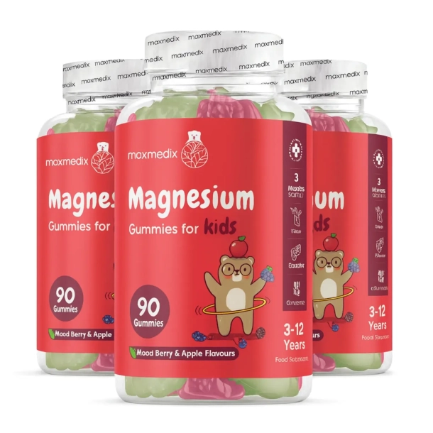 Magnesium Vingummier til Brn l 3 x 90 stk l Blandet br- og blesmag