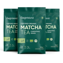 Matcha Te Pulver | 3 x 100 g | Superfood til energi &amp; immunforsvar