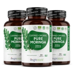 kologiske Moringa Kapsler | 3 x 180 stk | Superfood til blodtryk og kolesterol