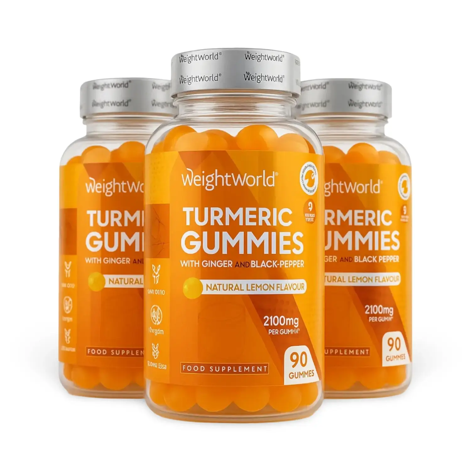 Gurkemeje Gummies | 3 x 90 stk. Vitamin vingummier