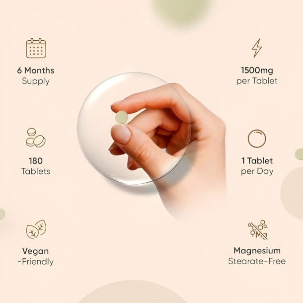 Ashwagandha KSM-66 1500 mg | 180 tabletter | 1500 mg