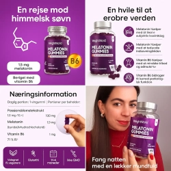 Melatonin vingummi 1,9 mg | 3 x 120 stk | Svn og kvalitetssvn