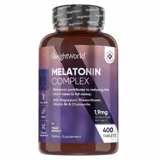 Melatonin kompleks 1,9 mg | 400 tabletter | S�vn og kvalitetss�vn