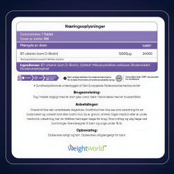 Biotin B7-vitamin | 365 tabletter | Vitaminer