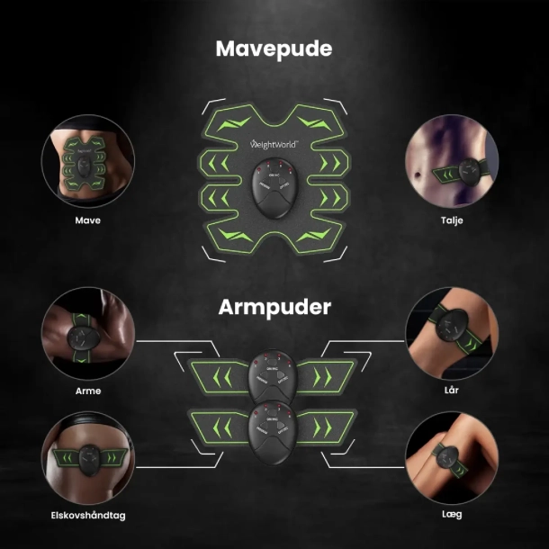 EMS Muskeltrning til mave og arme | Opbygger, styrker &amp; toner musklerne