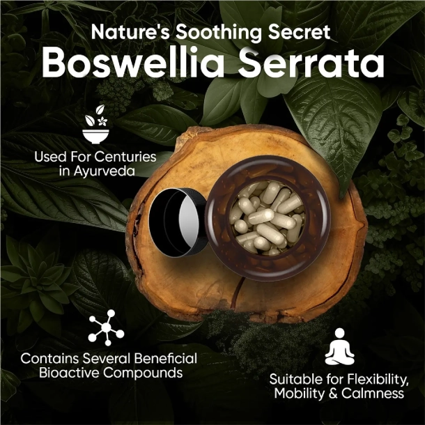 Boswellia Serrata 2000 mg | 3 x 180 kapsler | Giver naturlig sttte til led