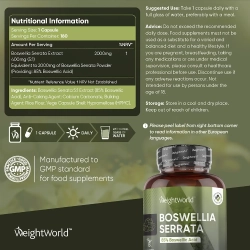 Boswellia Serrata 2000 mg | 3 x 180 kapsler | Giver naturlig sttte til led