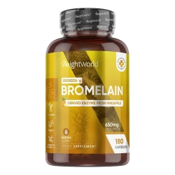 Bromelain 650mg | 180 kapsler | Ford�jelsesenzymer