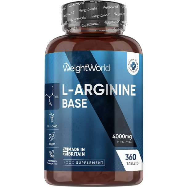 L-Arginin 4000mg | 360 tabletter | Preworkout med aminosyrer