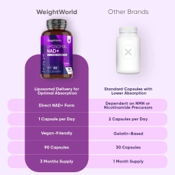 Liposomal NAD+ | 90 kapsler | Med resveratrol