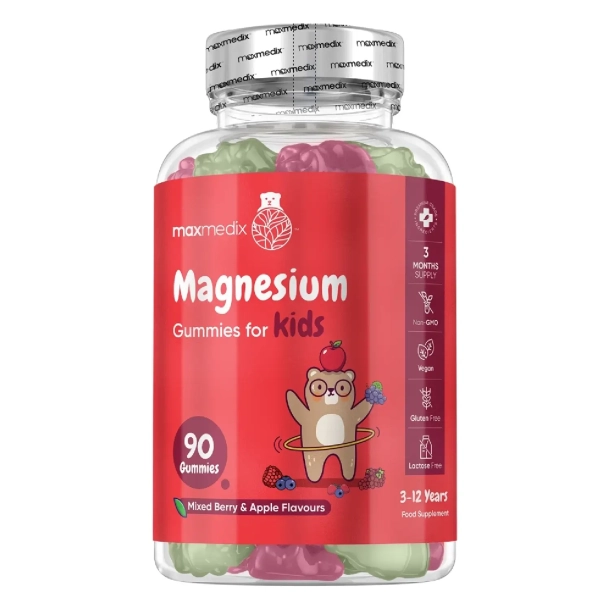 Magnesium Vingummier til Brn l 90 stk l Blandet br- og blesmag