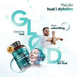 Marine Kollagen + C-vitamin 1800 mg | 180 tabletter | Kollagen-tilskud til anti-aging