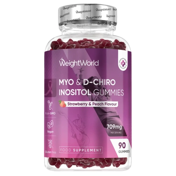 Myo &amp; D-Chiro Inositol Gummies | 90 stk | Hormonbalance og metabolisk velv�re