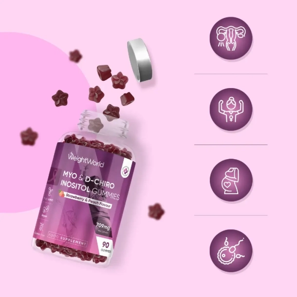 Myo &amp; D-Chiro Inositol Gummies | 90 stk | Hormonbalance og metabolisk velv�re