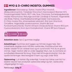 Myo &amp; D-Chiro Inositol Gummies | 90 stk | Hormonbalance og metabolisk velv�re
