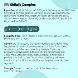 Shilajit Complex | 120 stk | For optimal fysisk og mental pr�station