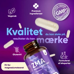 ZMA-kapsler | 180 kapsler | Til muskler og energi