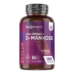D-Manose 2000 mg | 180 kapsler | Til urinvejene