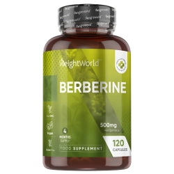 Berberine 500 mg l 120 kapsler l Til hjerte og blodkar