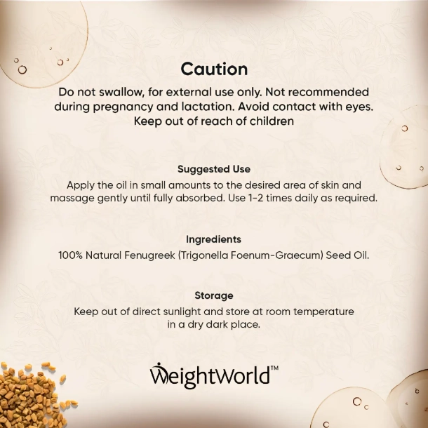 100% ren bukkehornsfrolie | 100 ml | Olie til hud, krop, negle og hr