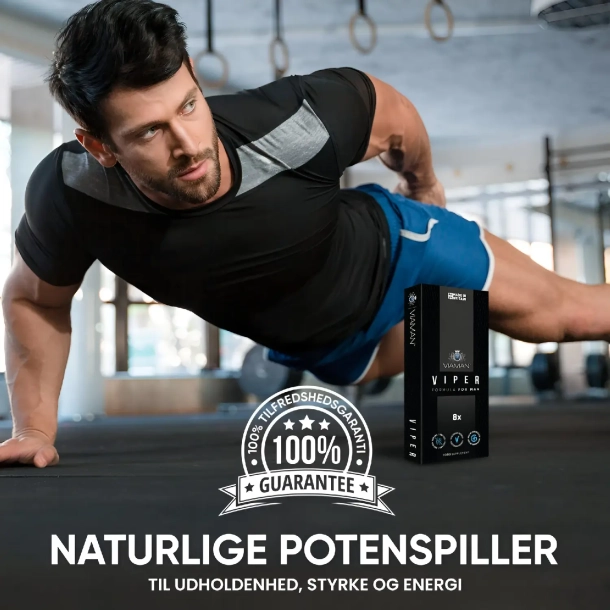 Viaman Viper Potenspiller | 8 tabletter | Til m�nd med rejsningsproblemer